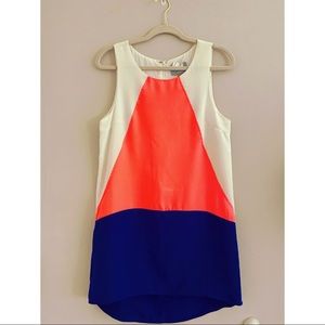Skies are Blue Colorblock Shift Dress